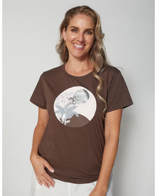 Stella + Gemma - T Shirt - Chocolate Tulleries Umber