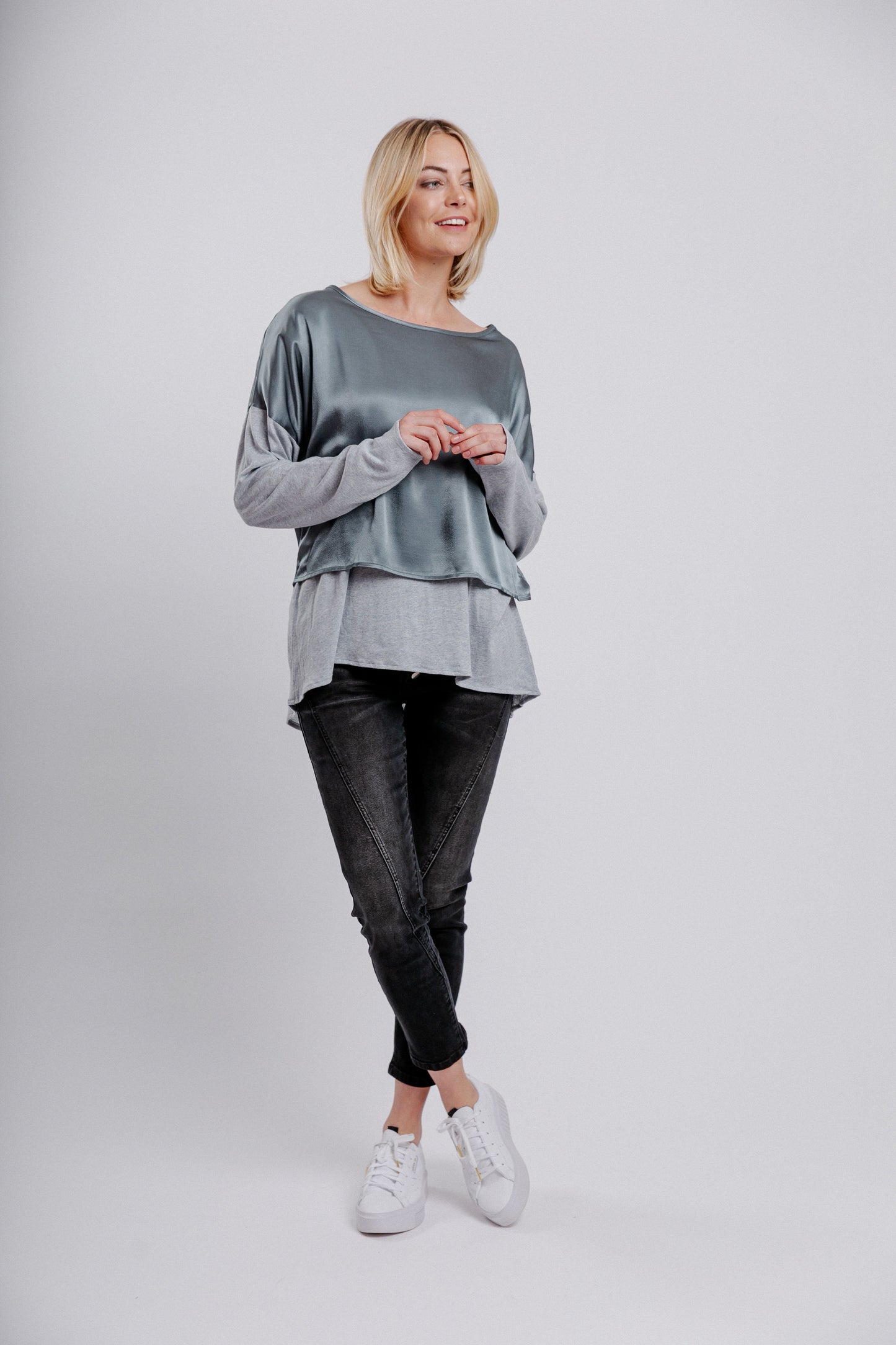 Moss Trixie Top - Grey