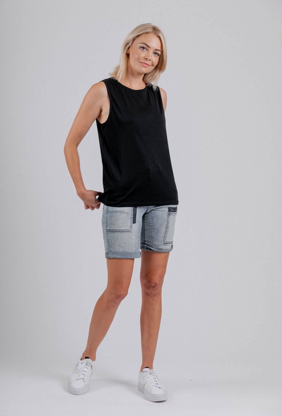 Mi Moso Staple Tank - Black