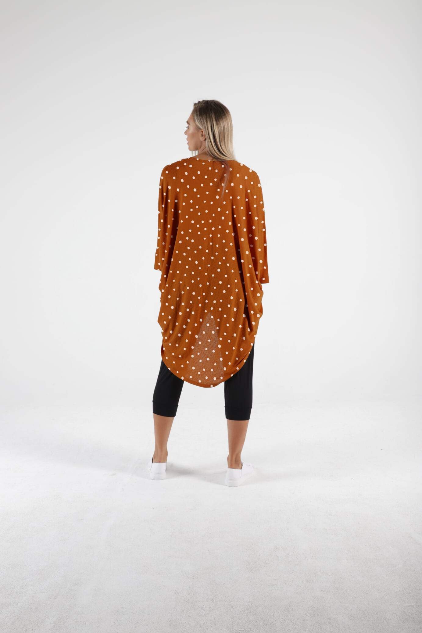 Betty Basics Santorini Cardigan Rust Spot