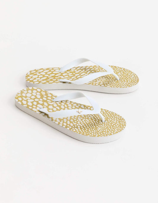 Stella + Gemma Flip Flops White