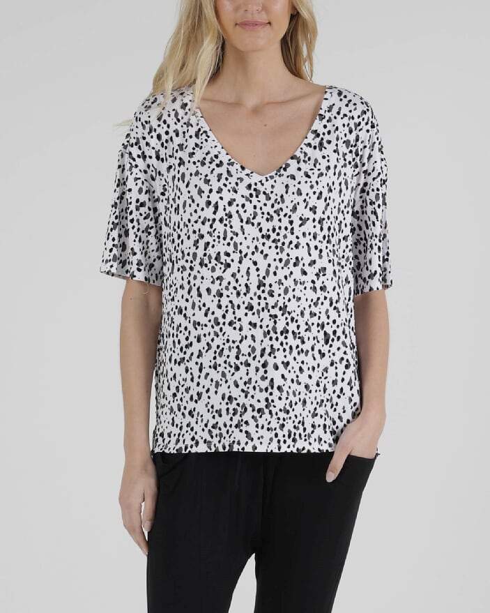 Betty Basics Boyfriend Tee Dalmatian