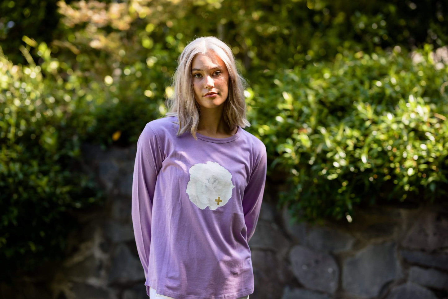 Stella + Gemma Long Sleeved Tee Lilac Rose