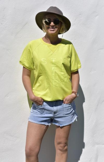 Style Laundry Classic Short Sleeve Sweat Lime